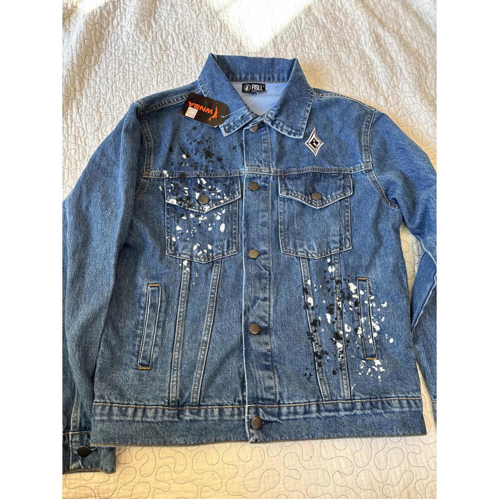 Women's WNBA Denim Jacket Wilson #22 Size Medium #534